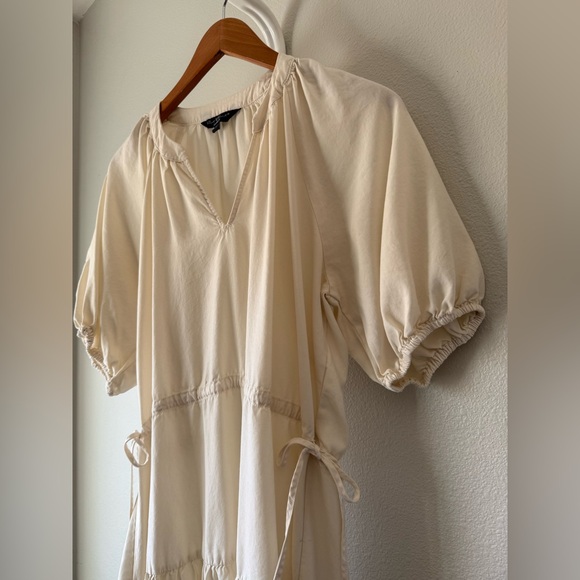 Velvet Heart Cream Midi Dress - Picture 2 of 9